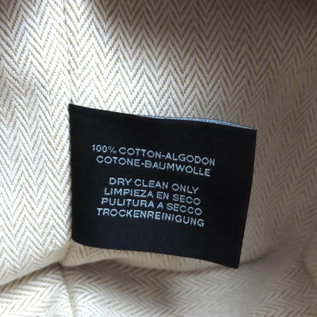 Makellose HERMES Tasche Bride a Black PM beige Baumwolle Damen Gebraucht