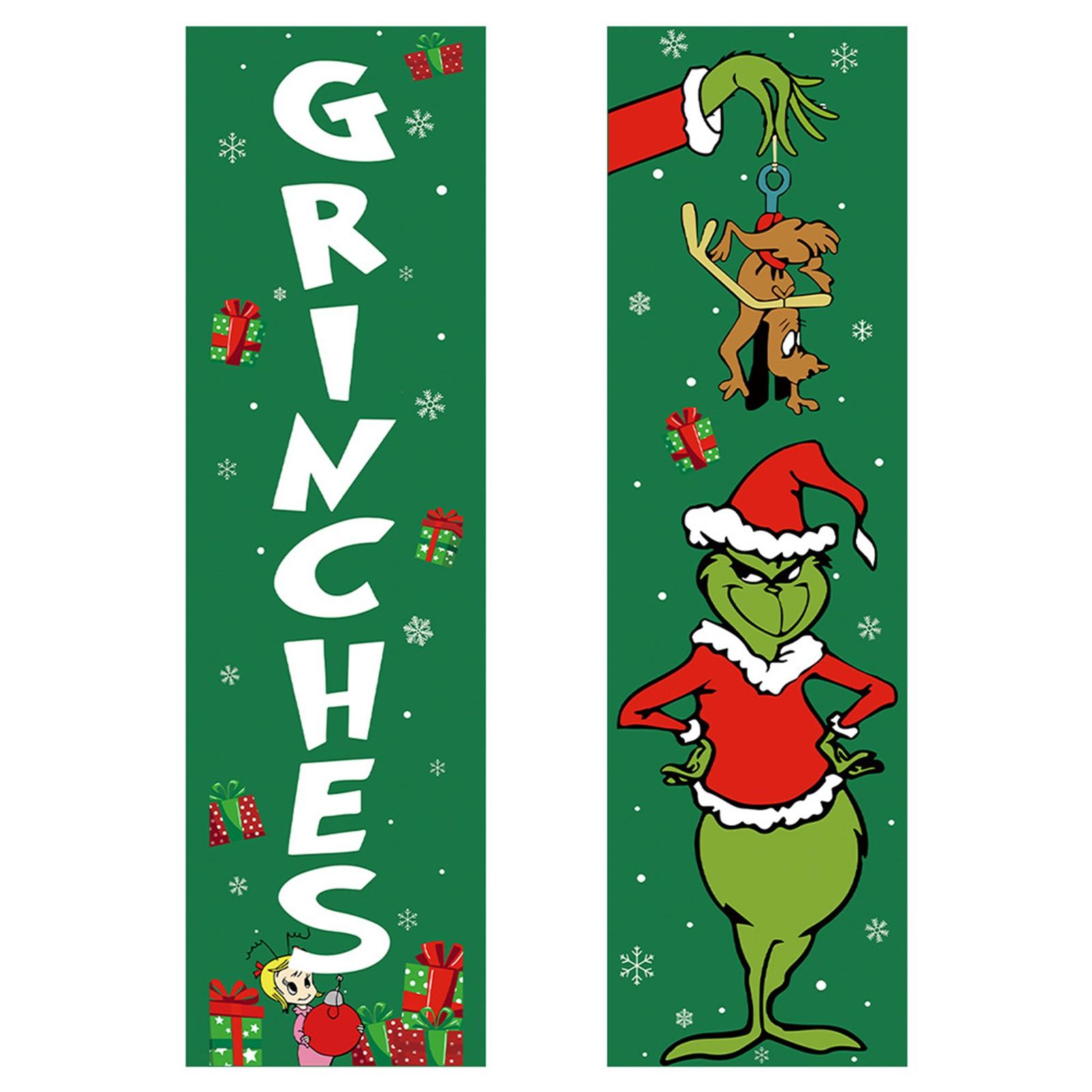 

Рождественские украшения Рождественский декор Баннер Рождественский крыльцо Дверной знак Приветственный баннер Для внутренней и наружной стены дома