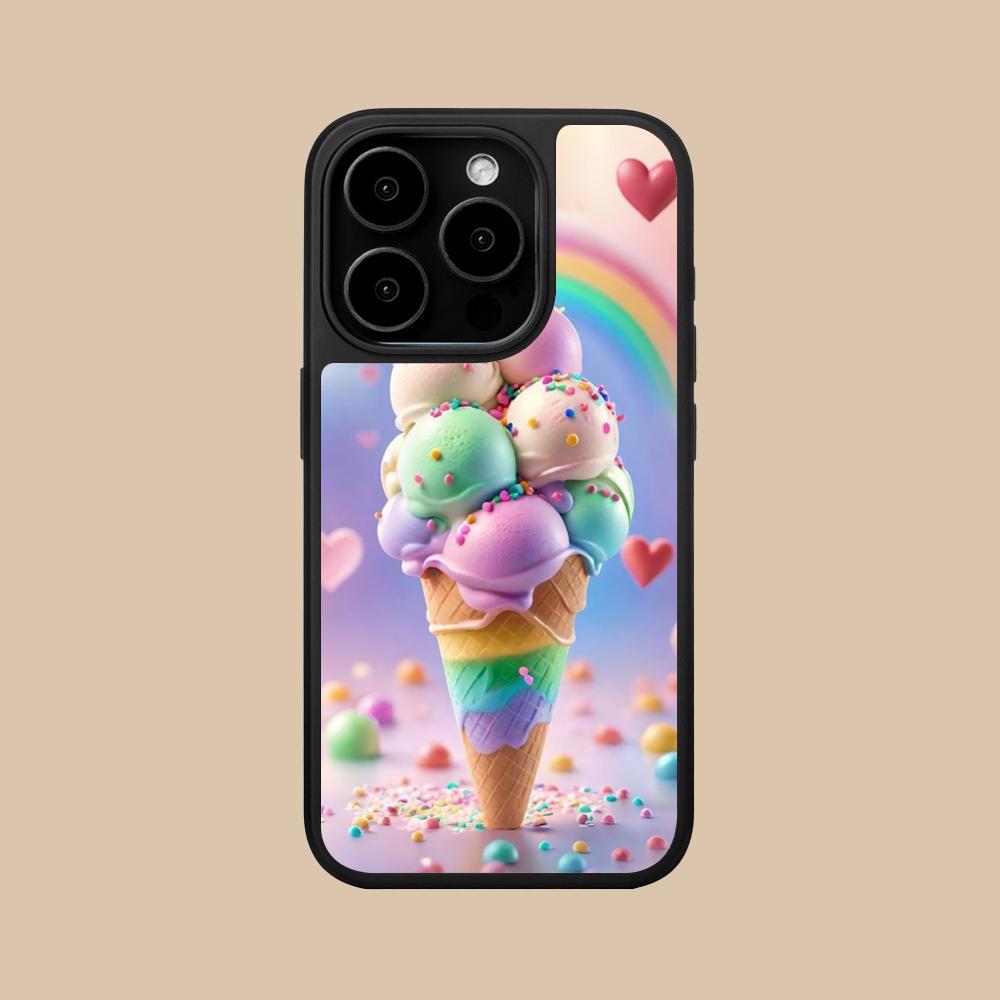 Milkshake Icecream Mobile Phone Case for iPhone 17 16 15 14 13 12 11 Air Pro Max Plus Matte Surface Colorful Cover Luxury Pretty