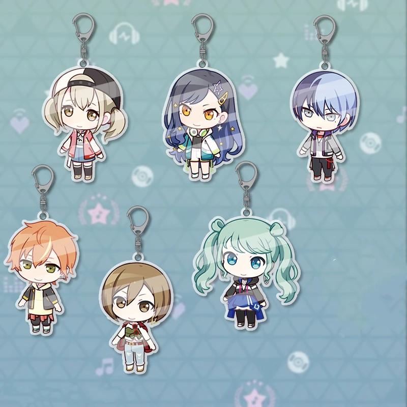 PJSK Project Sekai Colorful Stage Tutti i personaggi SD Carino Kawaii Portachiavi Acrilico Portachiavi Laccetto Accessori da Appendere