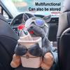 Car Mounted  Cartoon Plush Doll Auto Armrest Box Car Storage Box Tissue Holder Car Interior Accessories