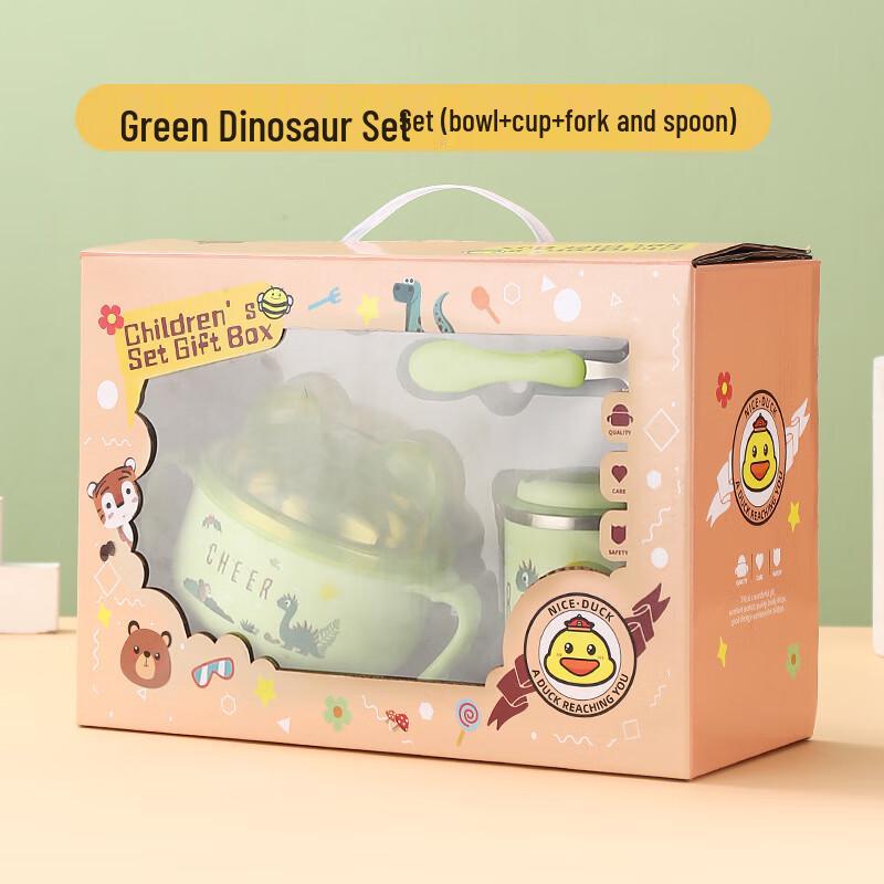 

Triceratops 304 Stainless Steel Kids Dinnerware Set