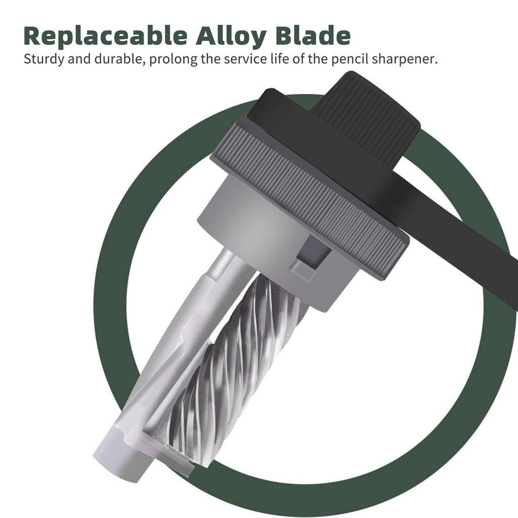 Manual Pencil Sharpener Hand Crank Pencil Sharpener Adjustable Sharpness for 7 8mm Pencil for Students Artists Home