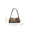 Women'S Personalized Leopard Print Shoulder Bag Glossy Trend Underarm Handbag