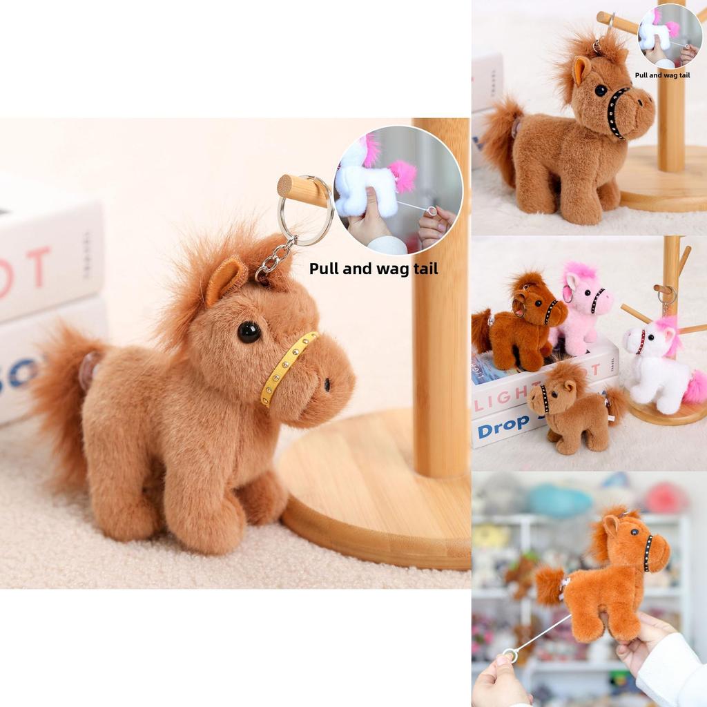 Pony Plush Keychain With Short Plush Material Perfect For Gifts And Bags