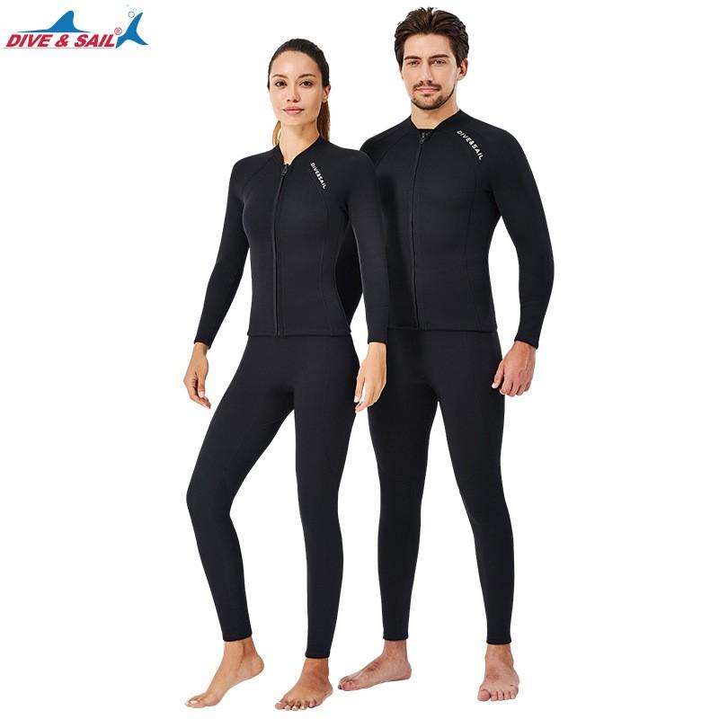 2mm Neopren Neoprenanzug Oberteil Langarm Schnorcheln Tauchen Surfen Thermoschutz Unisex Erwachsenengröße S-XXXL