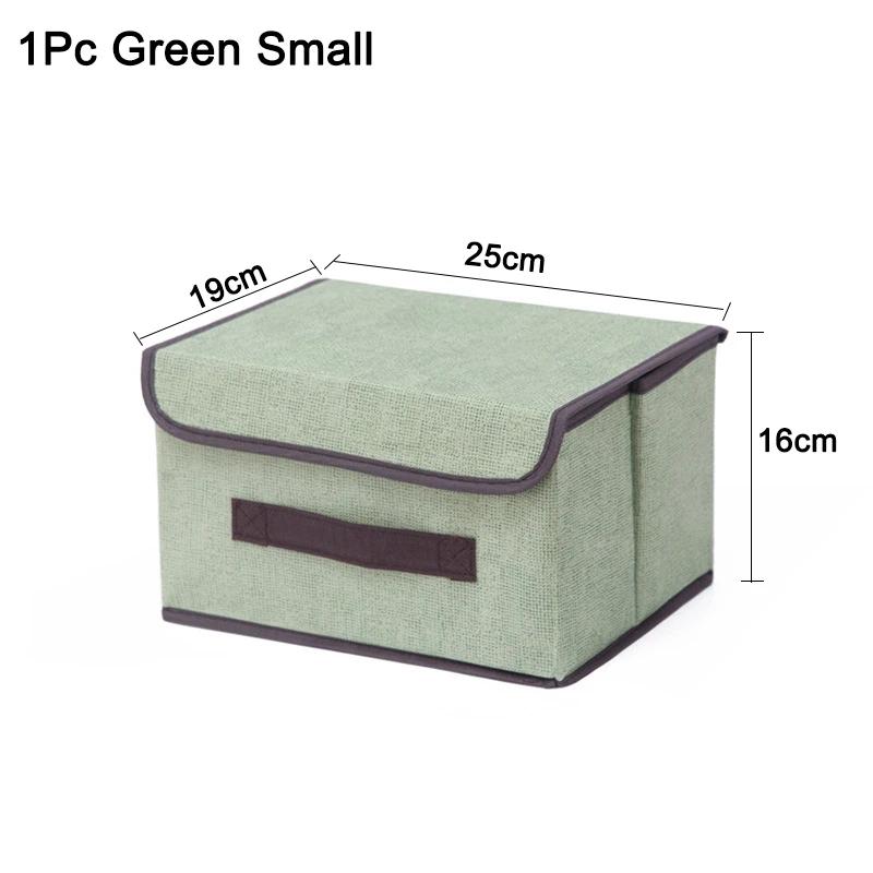 

Коробка для хранения из нетканого материала, пылезащитная для дома, корзина для косметики в спальню с крышкой, штабелируемая водонепроницаемая одежда, нижнее белье, коробки
