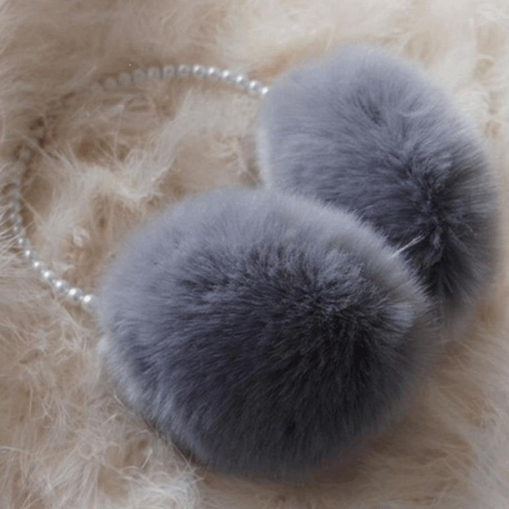 Protecting Ears Winter Plush Earmuffs Multifunctional Elegant Solid Color Fluffy Earmuffs