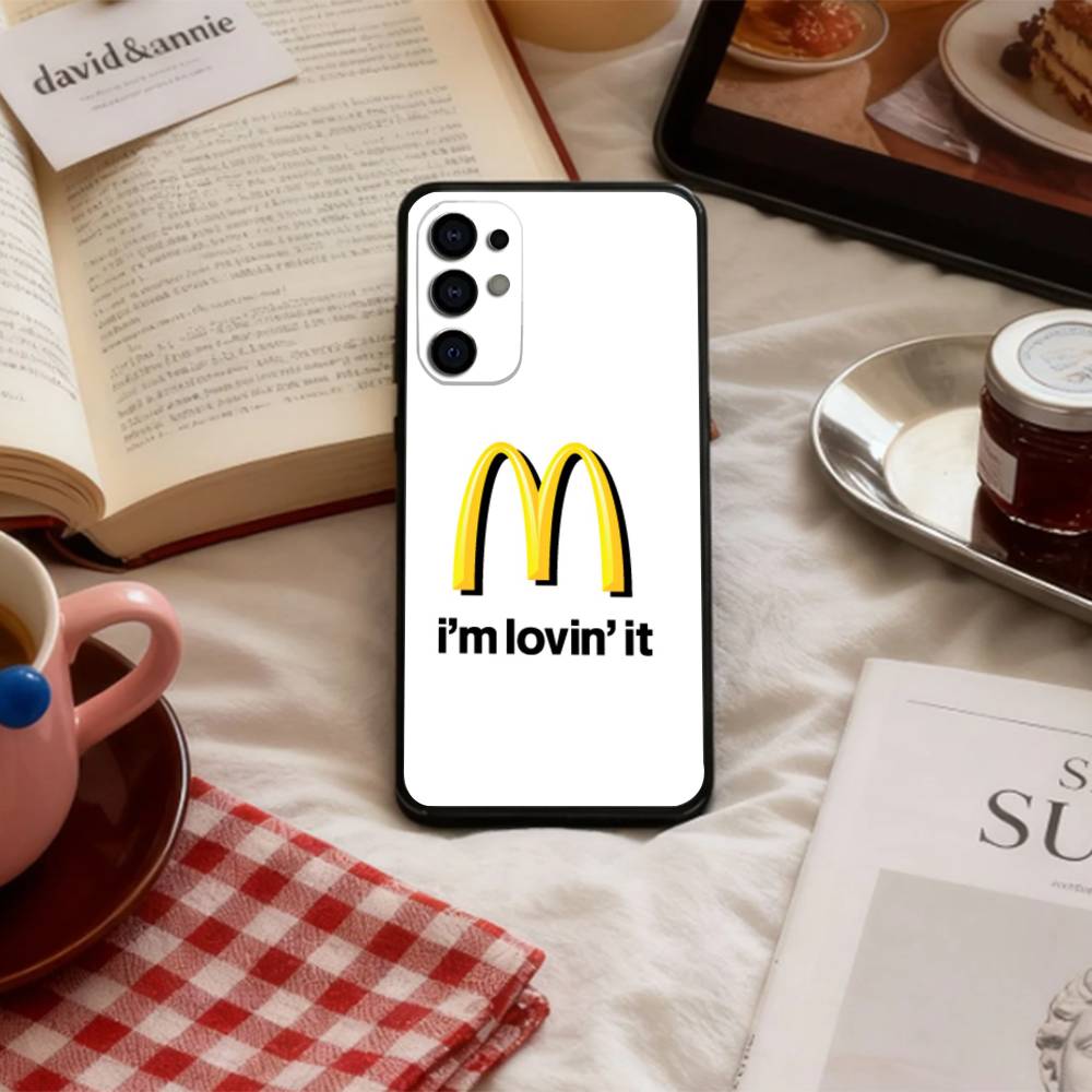 Heißes M-McDonalds L-Logo Handyhülle Für Samsung S 25,24,23,22,30,21,10,9,Ultra,Plus,Lite,FE,4,5 G Weiche Schwarze Hülle