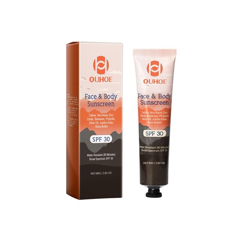 Facial Body Sunscreen SPF 30  Anti Sun Protection Effectively Lightweight Moisturizer Waterproof Refreshing Oil Control Sunblock