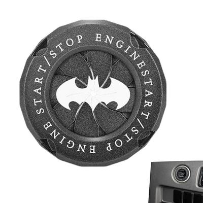 Car Interior Decor Bat Engine Ignition Start Switch Rotate Cover Onekey Stop Button Cover Auto Personality Sticker Accessories