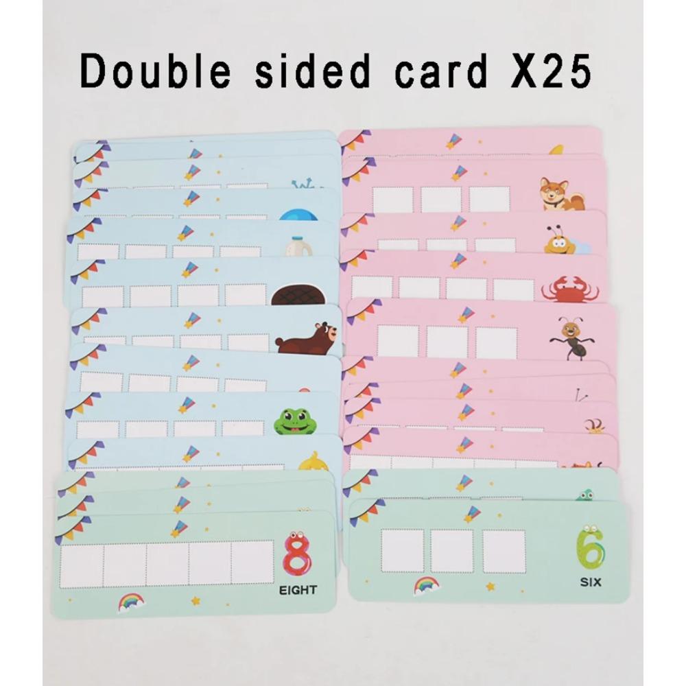 Kid Number Letter Matching Game Montessori Math Toy Arithmetic Addition Subtraction English Word Learning Parish Educational Toy