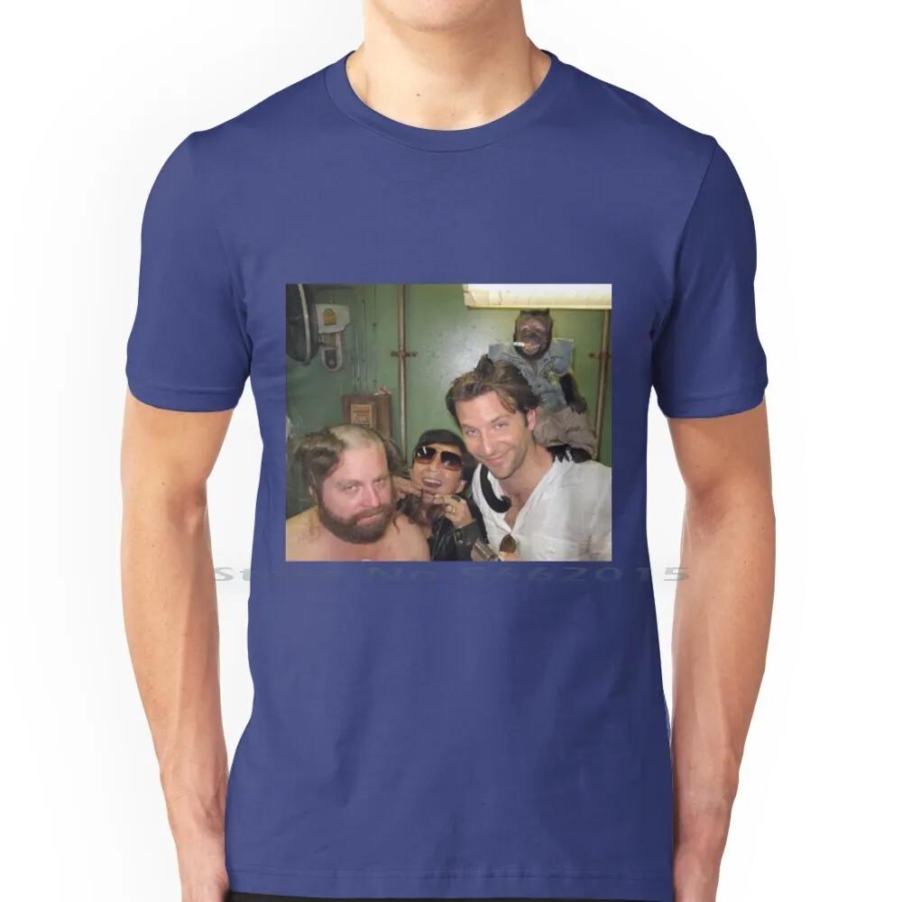 / Hangover Poster Poster T Shirt 100% Cotton Funny The Hangover Party Drunk Movie Beer Drinking Bradley Cooper Comedy Short