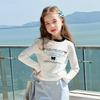 Girls' Long Sleeve Sweet Versatile T-Shirt