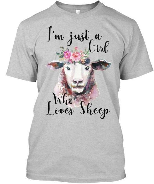 

Sheep Girl N Im Just A Who Loves TTshirt Made in the USA Size S to 5XL 4XL