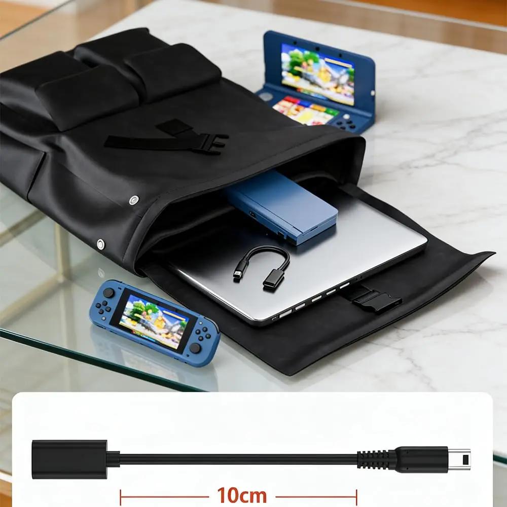 Typ-C Buchse auf Retro-Spielekonsole Ladekabel-Adapter für PSP 1000 2000 3000 PSP GO Wii U NDSi 3DS USB-C Stromkonverter