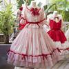 Remilia Scarlet Cosplay Dress Halloween Pink Dress [milky time] (L)