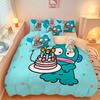 Ugly Fish Duvet Cover Pillowcase Bedding Set BoyGirl Bedroom Decoration Children-Gift Single Double Large SizeZip Duvet Cover