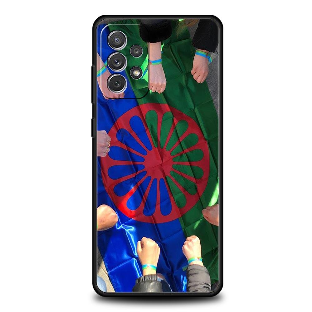 Case For Samsung Galaxy A15 A13 A51 A71 A41 A31 A21S A03S A05 A35 A55 A23 A25 A33 A53 A73 5G Gypsy Flag Sinti&Romanies Cover