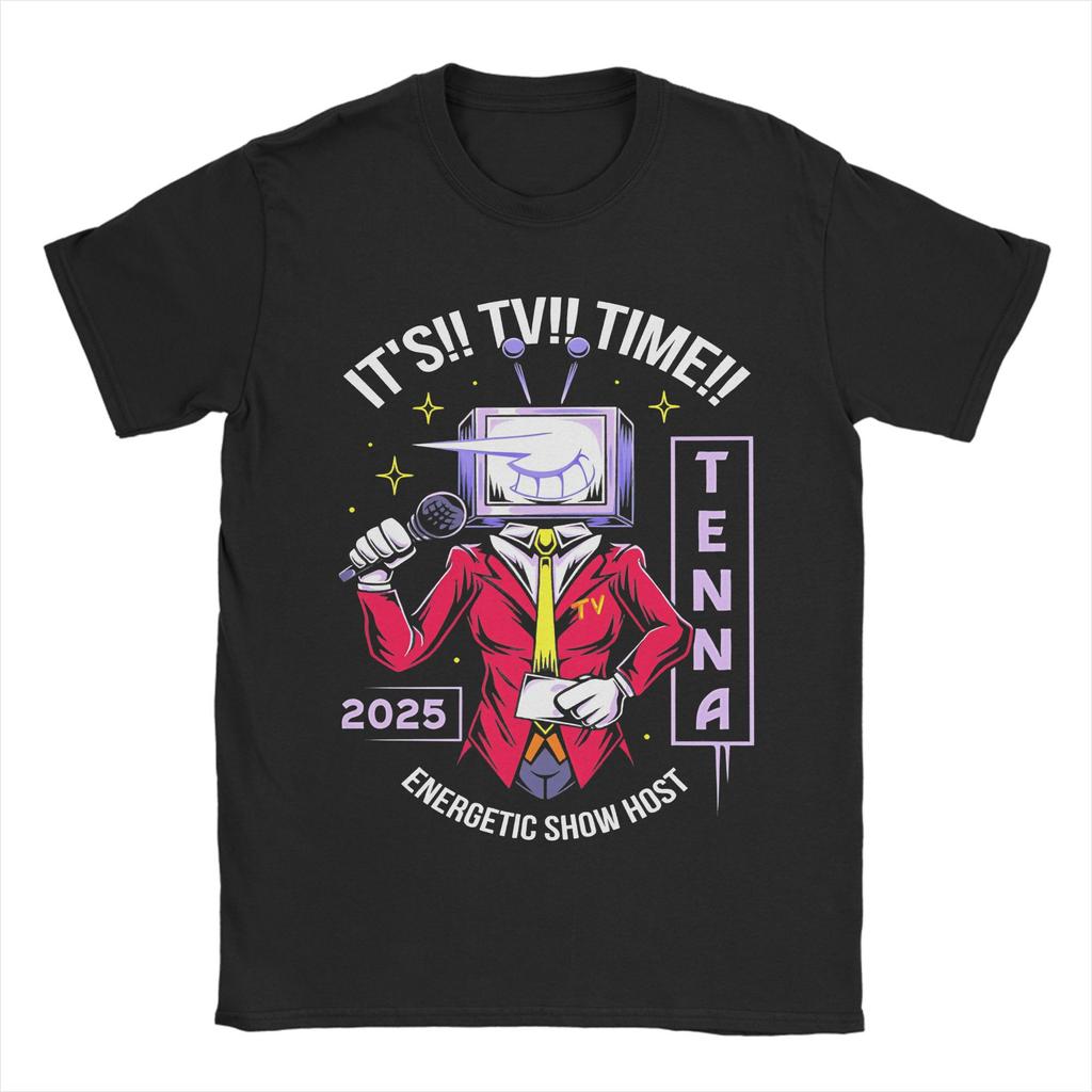 Energetic Show Host Deltarune Tee Shirt for Men Women Graphic Print T Shirts 100% Cotton Clothing