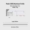 Modern Minimalist Black Invisible Handle for Cabinet Doors and Drawers