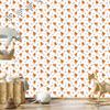 Retro White and Peach Wallpaper for Living Room and Bedroom 50x1000