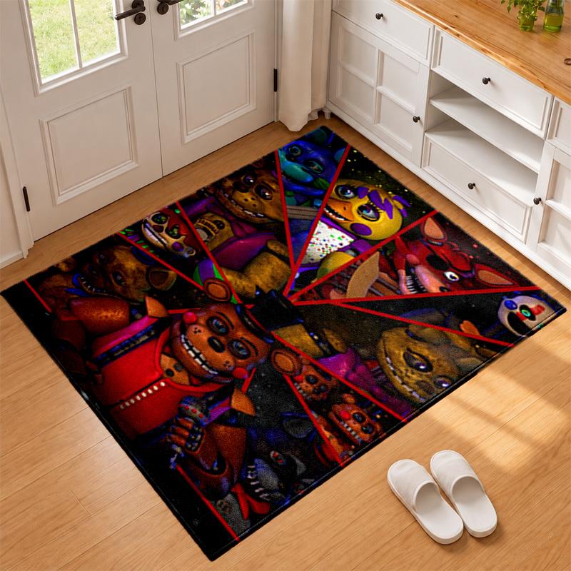 Five nights at freddy Carpet Door Mat for Living Room or Bedroom Protective Mat Under Chair Office Decoration Christmas Gift Birthday Present