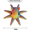 PLA Plastic 3D Printed Octopus Model Multi-jointed Movable Octopus Desktop Ornaments 7 Colors Animal Simulation Model Children's