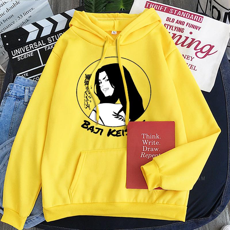 Hot Japanese Anime Tokyo Revengers Men Hoodies Oversized Pullovers Harajuku Kawaii Keisuke Baji VALHALLA Long Sleeve Sweatshirts