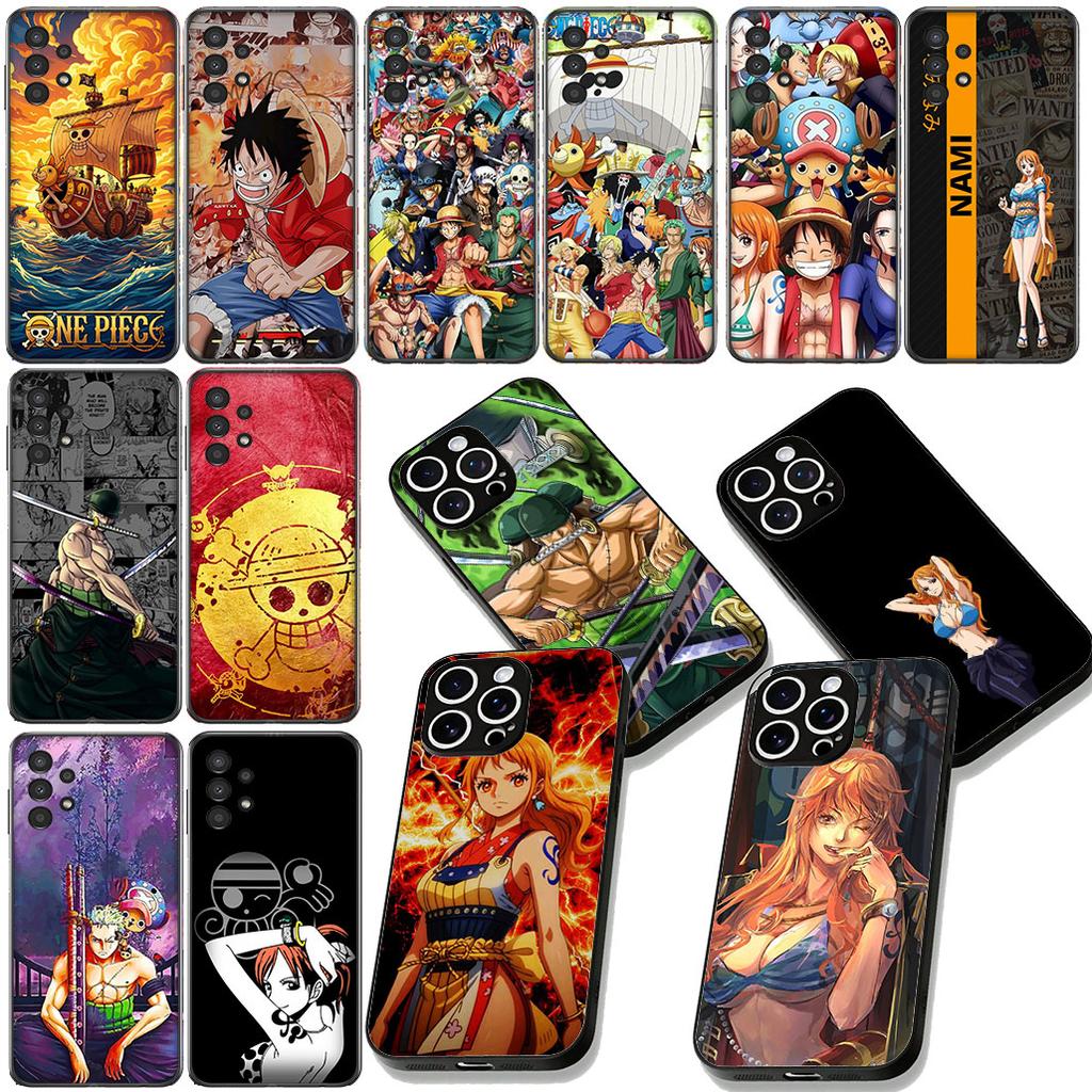 Nami One Luffy Pieces Roronoa Zoro Cover for Samsung Galaxy S22 S21 S20 FE Ultra Plus A35 A36 A37 A33 A34 A04 A71 Phone Case