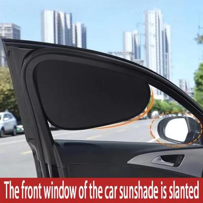 4-Layer Car Sun Shade Cover Side Window Electrostatic Curtains Sun Protection 99.9% UV Ray Blocking Foldable Curtains
