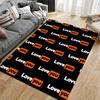 Love You Text Pattern Carpet suitable as a non-slip mat for the living room or bedroom sofa