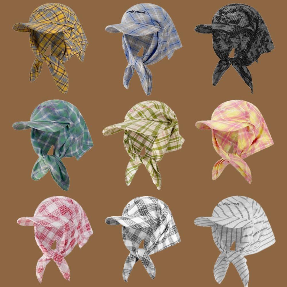 Korean Style Headscarf Baseball Cap Jennie Same Style Peaked Cap Sunscreen Beach Hats  Sports
