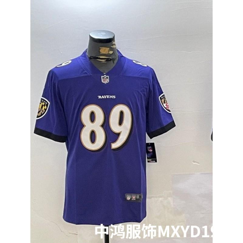2026 NFL Short Sleeve Jersey Baltimore Ravens Second Generation Embroidered Football