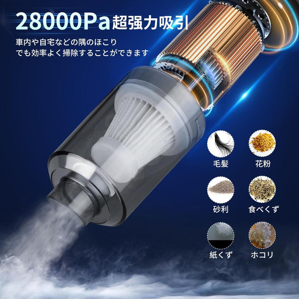 Handy Cleaner, Handy Cordless, Strong Suction Power [Blows/Sucks/Inflates/Exhales] Multifunctional Car