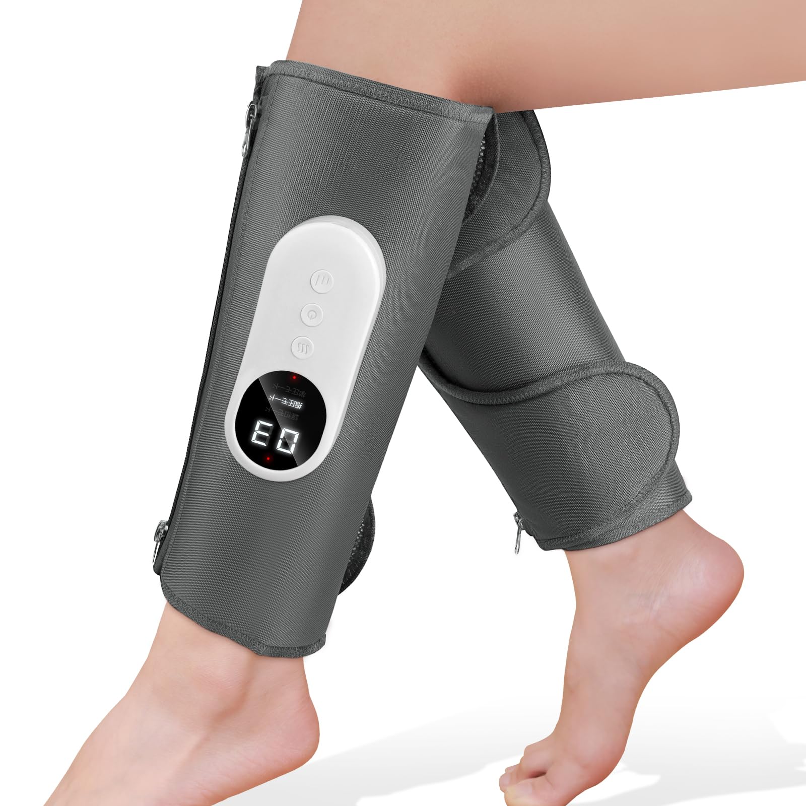 

Уход за икрами на молнии и застежке для легкого надевания и нежного воздействия на икры ТПУ и прочная нога 3 3 температуры 3 интенсивности перезаряжаемая Отличный подарок для Дня или серый