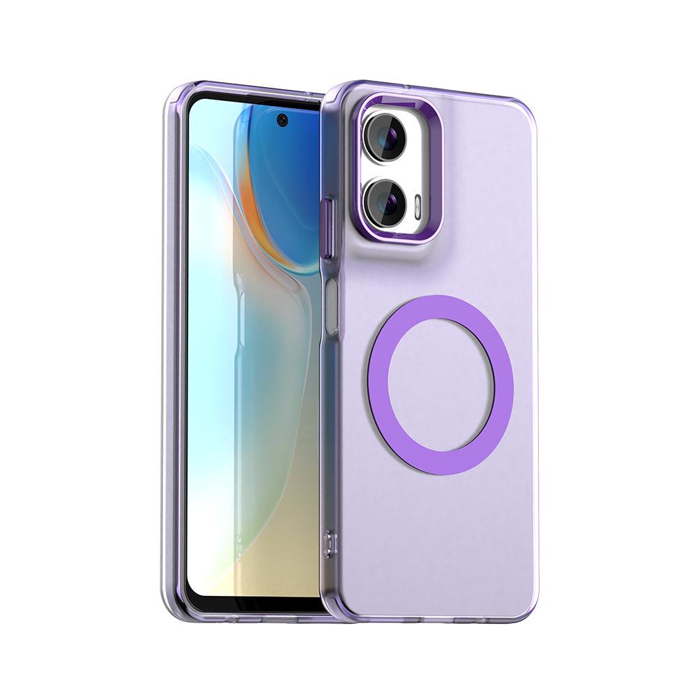 Frosted Magnetic Phone Case for Motorola MOTO Edge 60 Fusion & G86, Cross-border Compatible with S50 & G56.