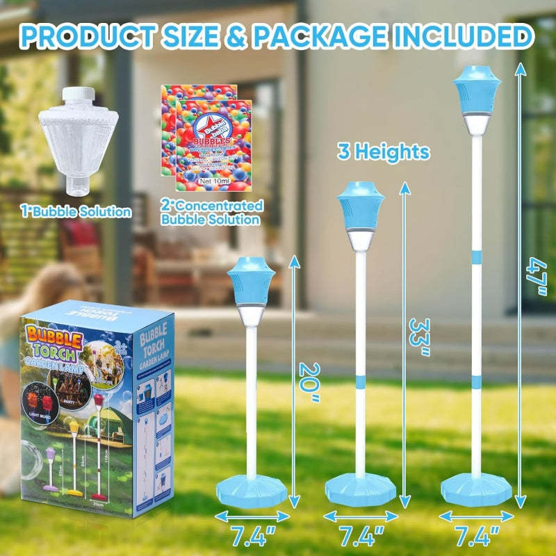 Street Light Electric Light Up Rechargeable Christmas Bubble Machine