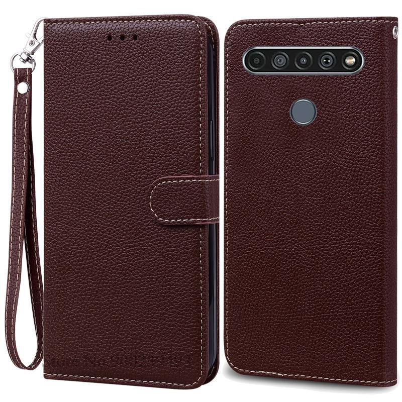 For LG K61 Etui Myk Silikon Lær Lommebok Flip Etui For LG K61 Deksel Coque For Fundas LG K61 LGK61 K 61 Telefonetuier Skall