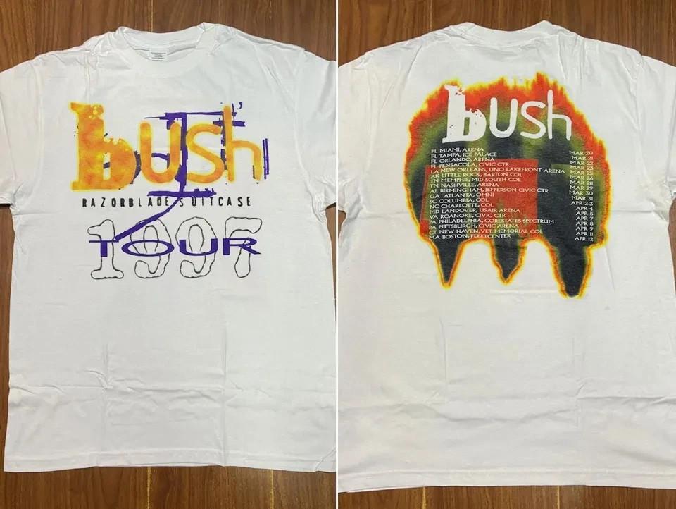 Bush  Razorblade Suitcase  Tour 1997 T-Shirt, Bush Band 1997 Double Sided T-Shir XL