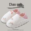 Women's High-Top Cotton Slippers, Winter Non-Slip Indoor/Outdoor, Thick Plush, Full-Wrap, Casual Warm Shoes