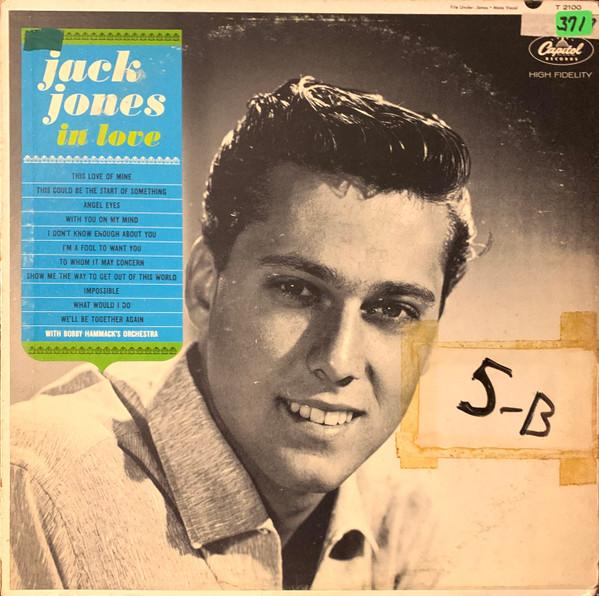 Виниловая пластинка JACK JONES  In Love T2100 CAPITOL 1964 США Джаз Б/у
