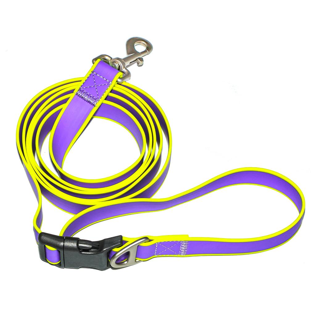 Multifunktionale verstellbare PVC-Hundeleine 2M Wasserdicht Leicht zu reinigen Haustier-Trainingsleine für kleine mittelgroße große Hunde Outdoor-Spaziergänge