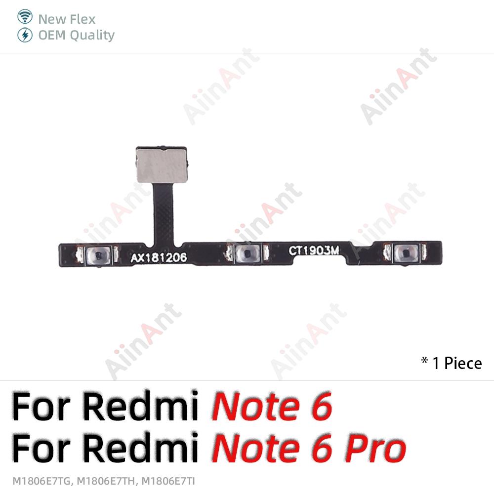 OEM Up Down Button Mute key Switch On Off Volume Power Flex Cable For Xiaomi Redmi Note 6 7 8 9 7A 9A 9T 8T 9s 9C 9i Pro Max 5G