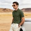 Men's Polo Shirt Short Sleeve Quick Dry Performance T Shirt Classic Fit Lightweight Breathable Sports Casual Business Top