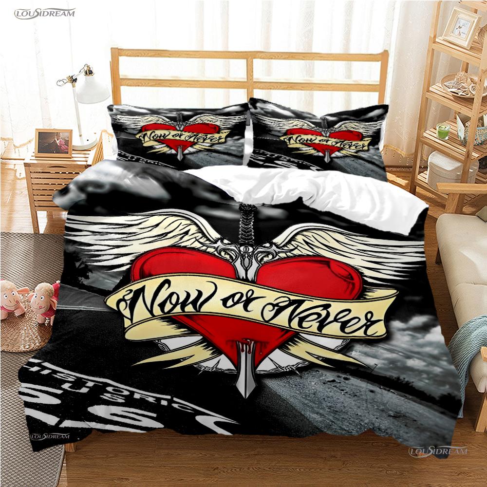 Casal Rock Band All Season Duvet Cover Comforter Bedding Sets Soft Quilt Cover and Pillowcases Boys Single/Double/Queen/King