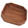 Square Shallow Salad Bowl Wooden Salad Container Lightweight Fruit Tray  Home