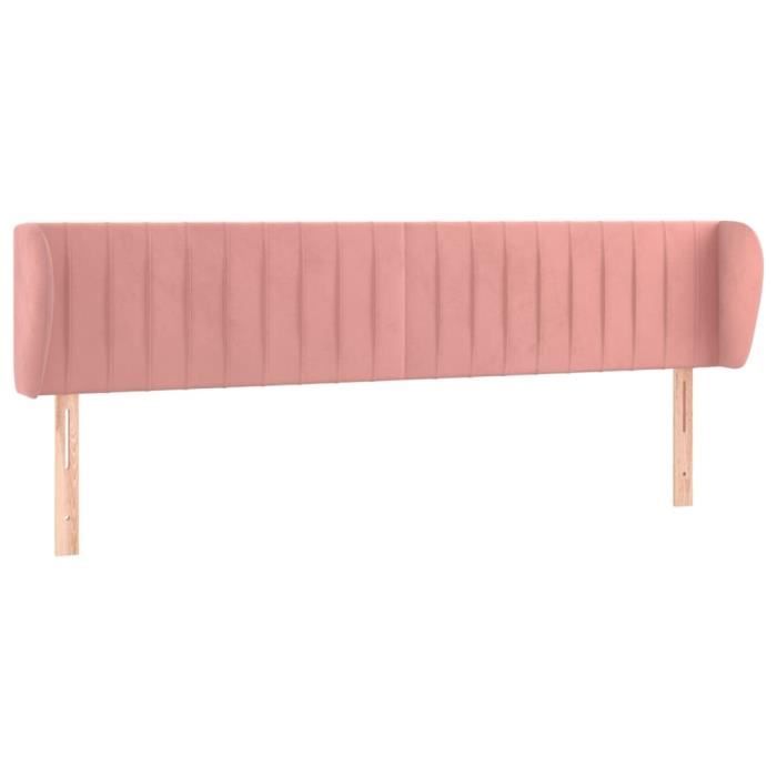 VidaXL Headboard with Ears Pink 183x23x78-88 Cm Velvet3117447