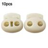 10Pcs Two Hole Cord Lock Spring Mechanism Clip Plastic Stopper Adjustable Shoelace Accessorie For Sportswear/Shoes/Elastic Band