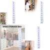 Modern Minimalist Non-woven Fabric 10 Tier Hanging Storage Bag For Bedroom Closet